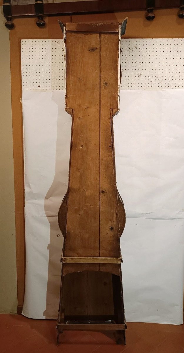 Late 18th-early 19th Century Lacquered "morbier" Pendulum Clock-photo-4