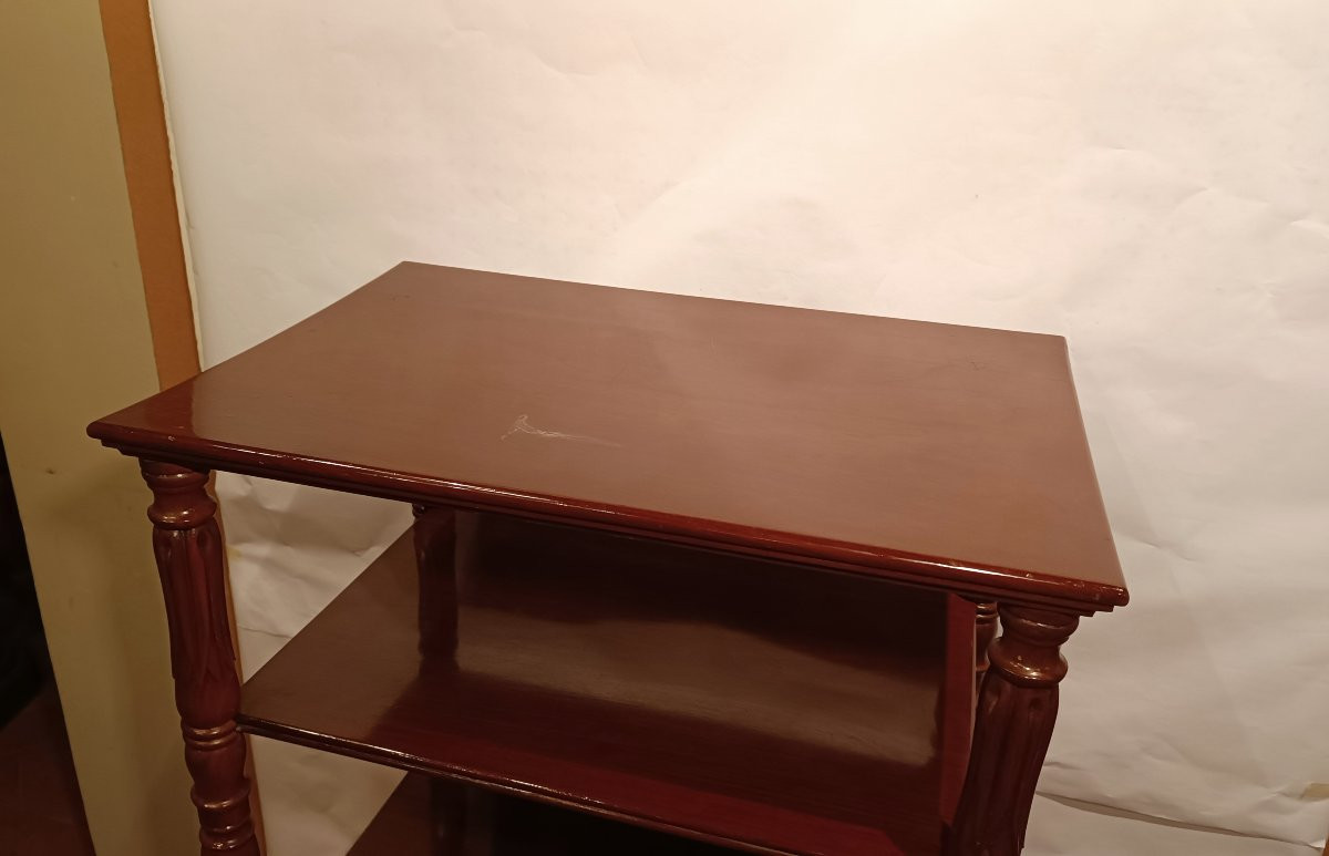 ÉTAGÈRE VICTORIENNE EN ACAJOU MILIEU DU 19ème SIÈCLE-photo-5