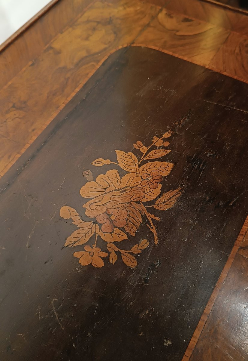 Second Half Of The 19th Century Inlaid Work Table-photo-3