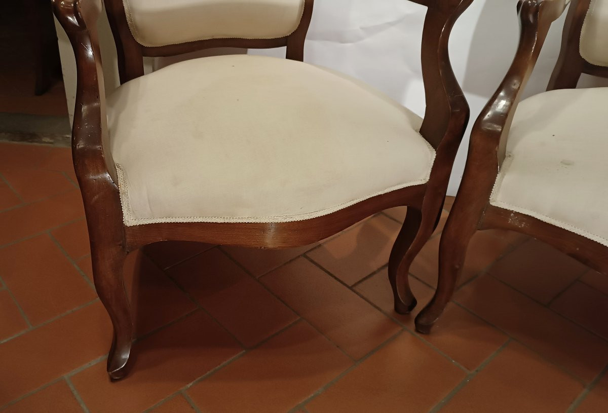 Mid-19th Century Pair Of Louis Philippe Armchairs-photo-2