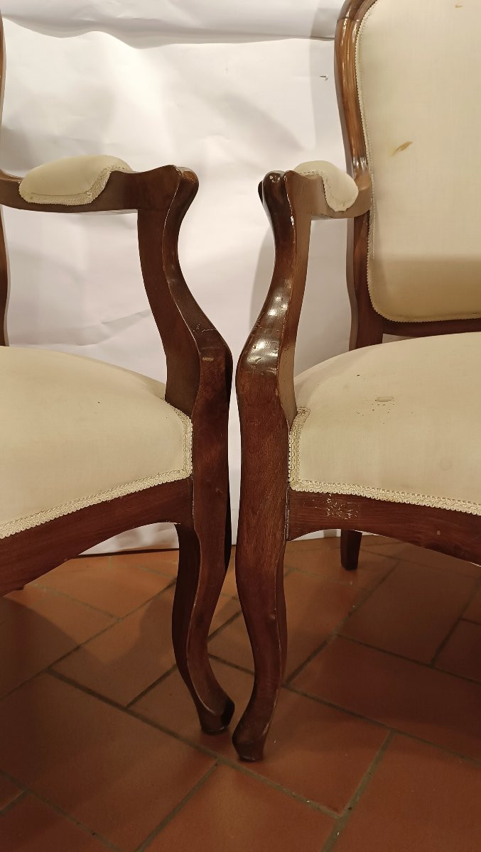 Mid-19th Century Pair Of Louis Philippe Armchairs-photo-3