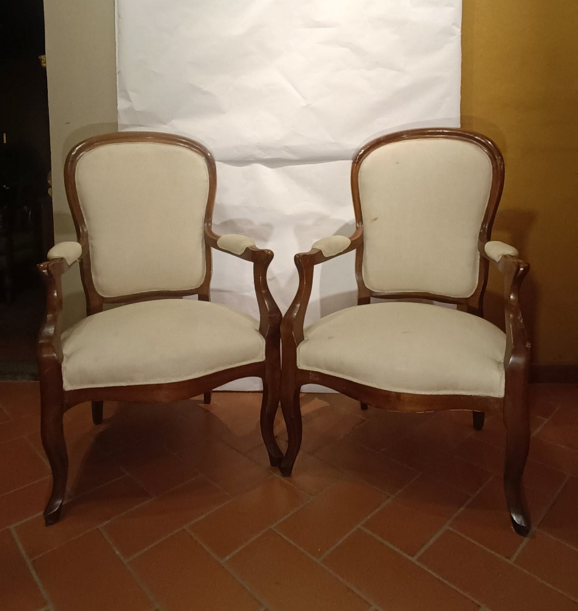 Mid-19th Century Pair Of Louis Philippe Armchairs-photo-4