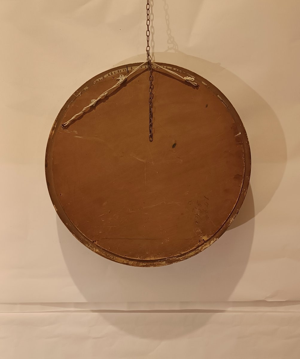 19th Century Curved And Gilt Mirror-photo-6