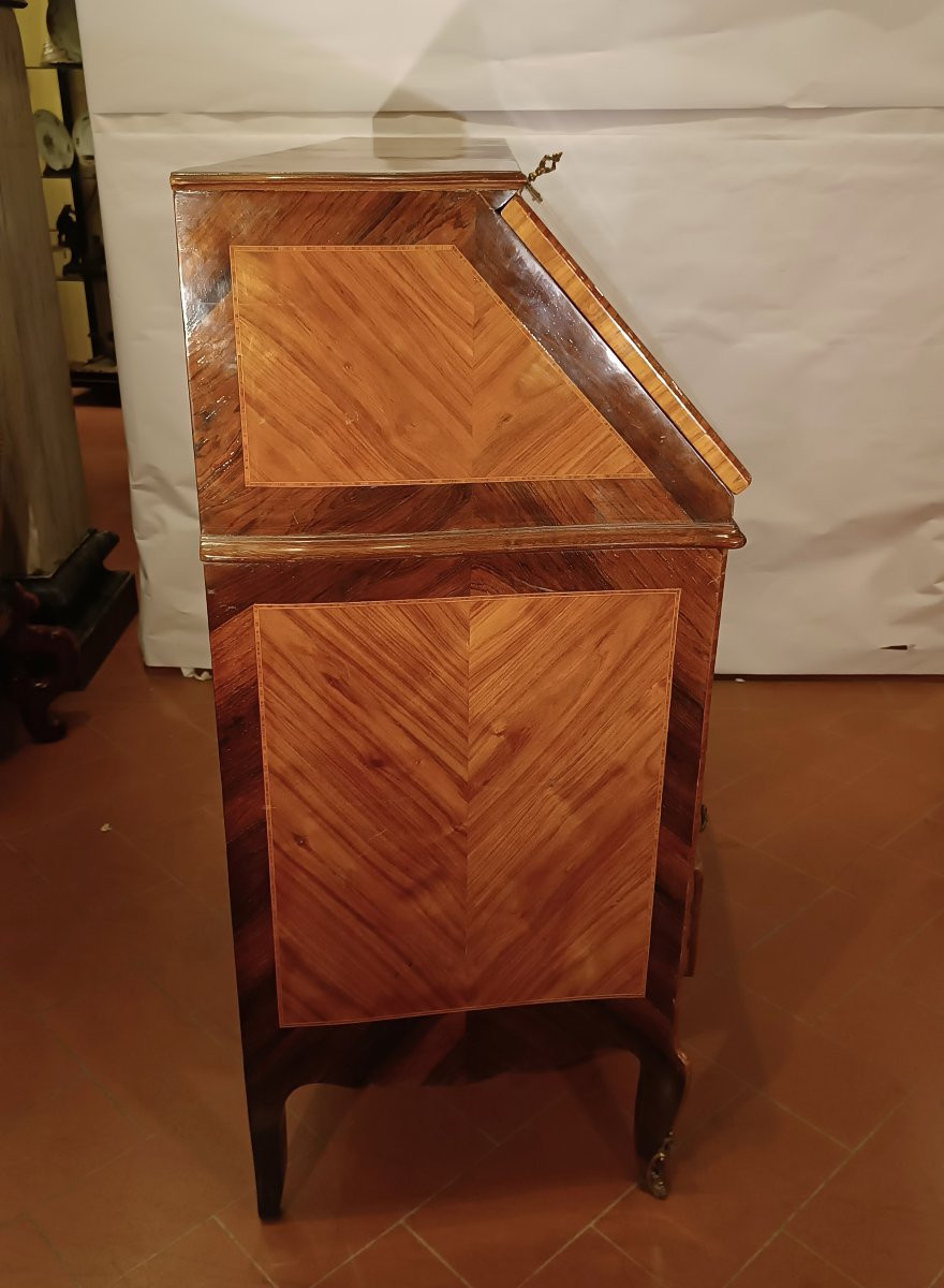 Late 19th Century Veneer Drop-down Drawer-photo-4