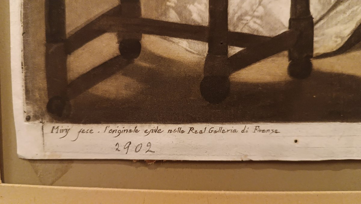 Second Half Of The 18th Century Engraving By Lasinio With The Miris Family-photo-5