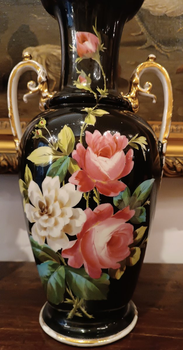 PAIRE DE VASES GINORI DOCCIA DÉBUT DU 19ème SIÈCLE-photo-3