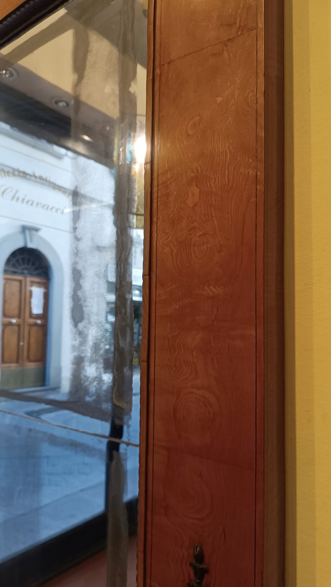 GRAND MIROIR BIEDERMEIER SECONDE MOITIÉ DU 19ème SIÈCLE-photo-5