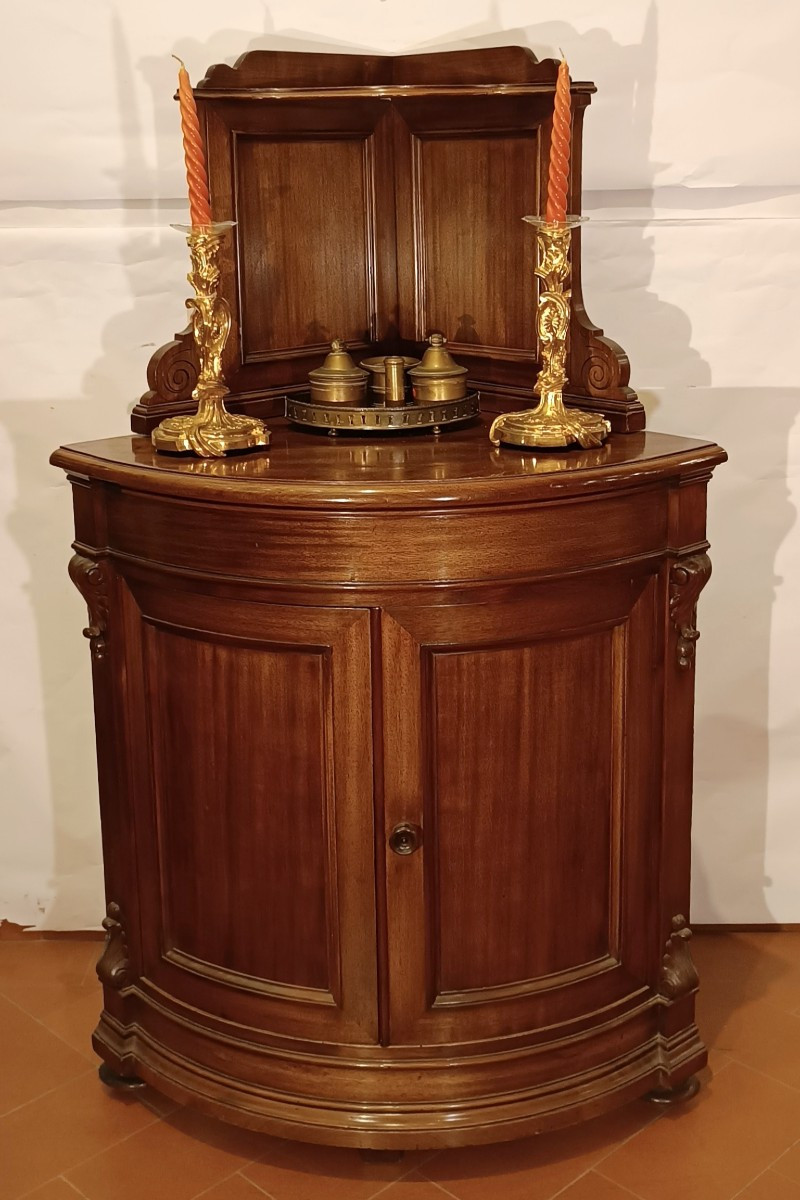 Late 19th Century Walnut Corner Cabinet