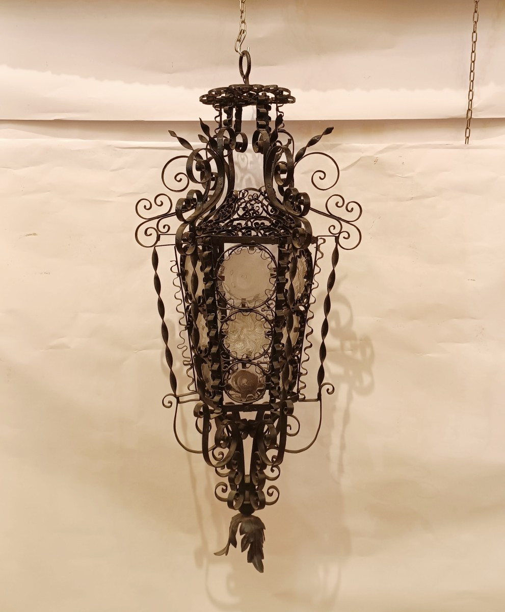 LANTERNE SUSPENDUE ART NOUVEAU FIN DU 19ème SIÈCLE