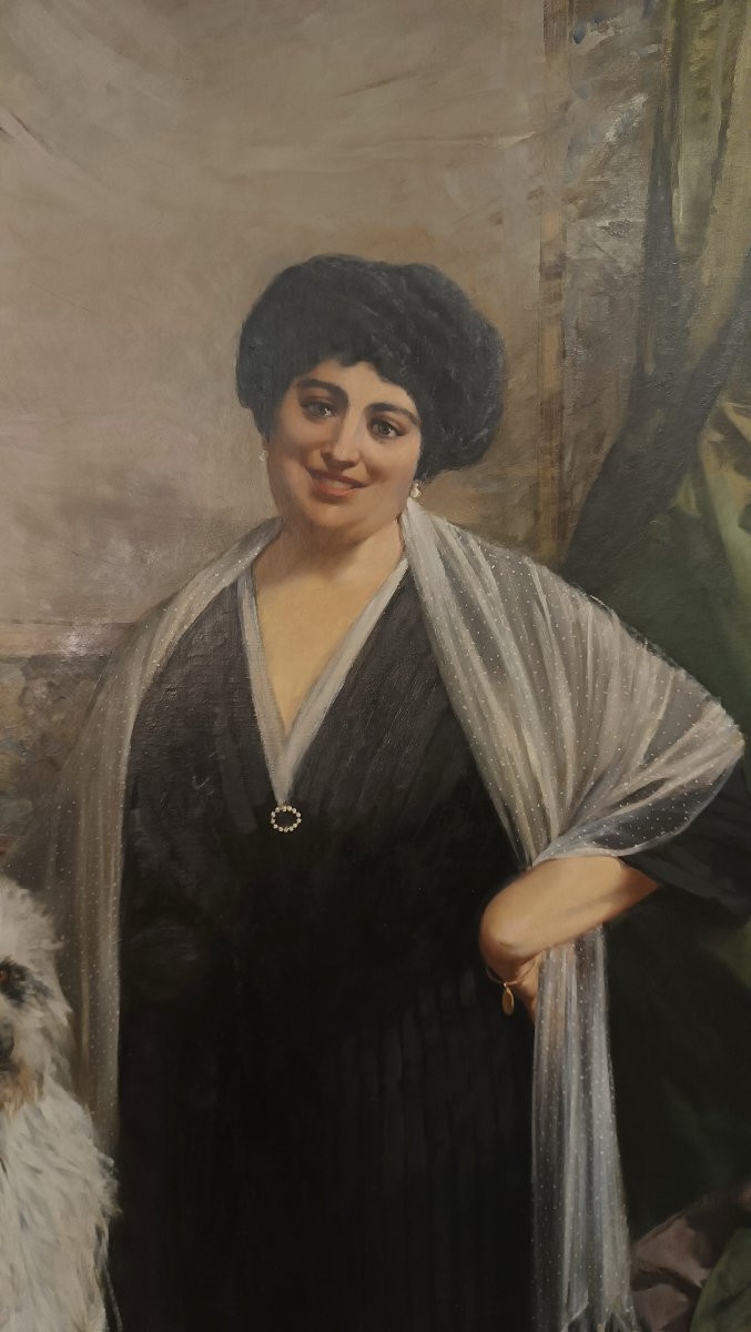 PORTRAIT D'ANNA MANFRIN LAMBERTI DÉBUT DU 20ème SIÈCLE-photo-2