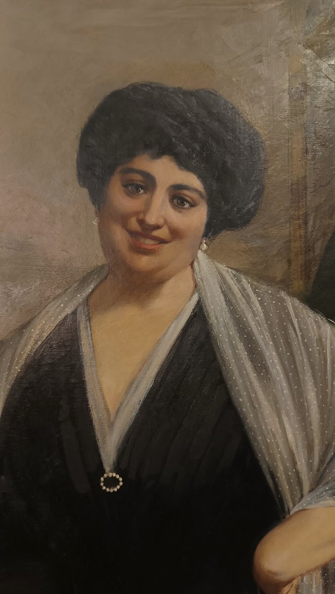 PORTRAIT D'ANNA MANFRIN LAMBERTI DÉBUT DU 20ème SIÈCLE-photo-4