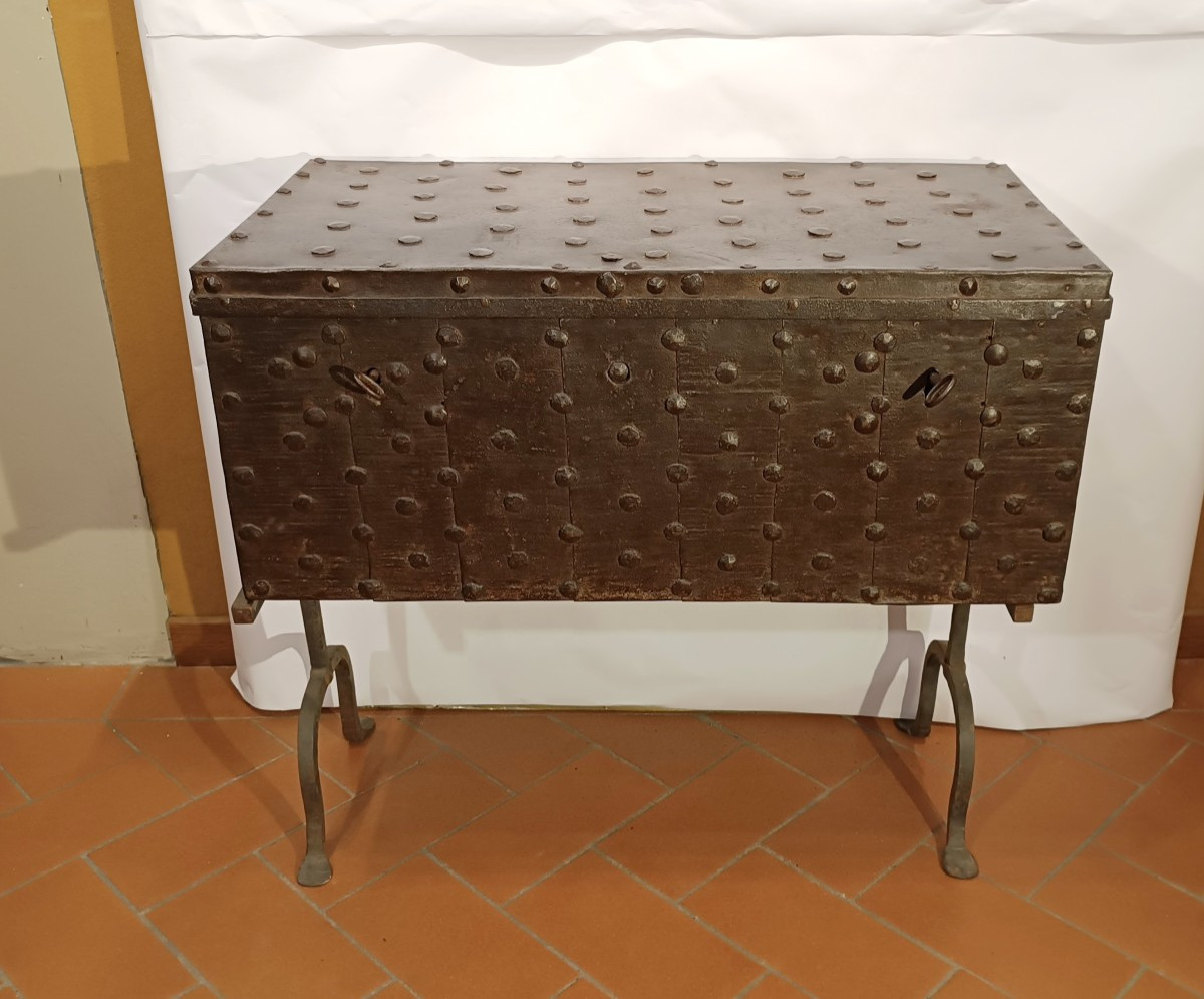 Mid-17th Century Iron Chest