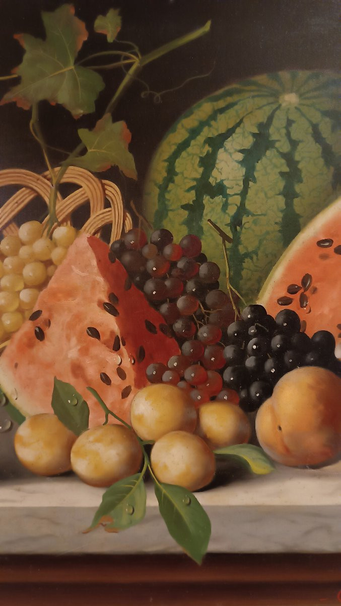 PAIRE DE NATURE MORTE DE MEUCCI FIN DU 19ème SIÈCLE-photo-3