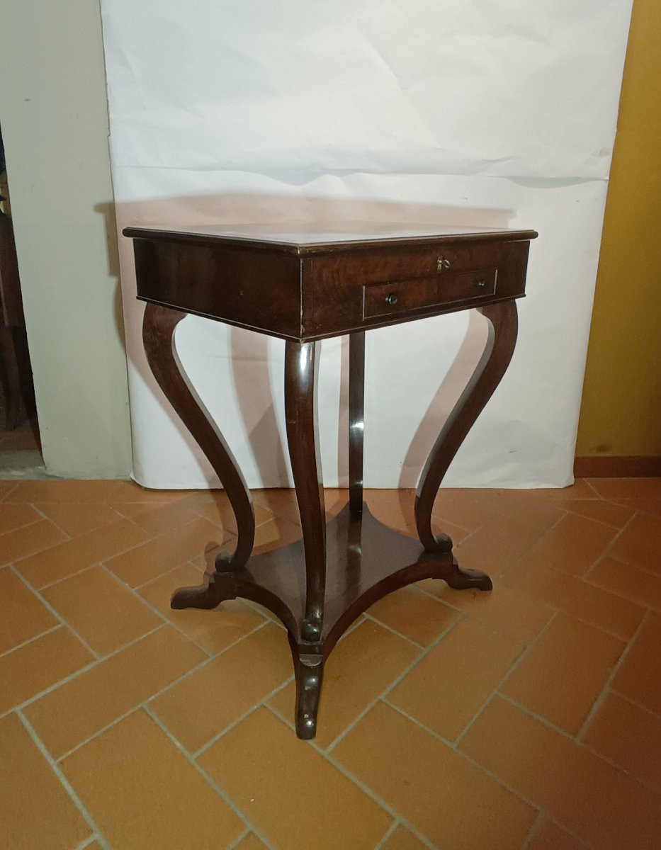 PETITE TABLE DE TRAVAIL EMPIRE DÉBUT DU 19ème SIÈCLE-photo-3