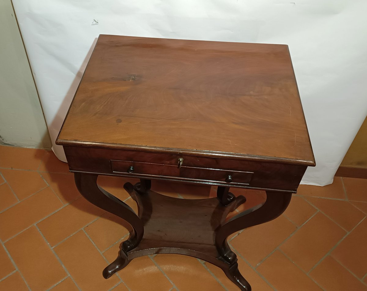 PETITE TABLE DE TRAVAIL EMPIRE DÉBUT DU 19ème SIÈCLE-photo-4