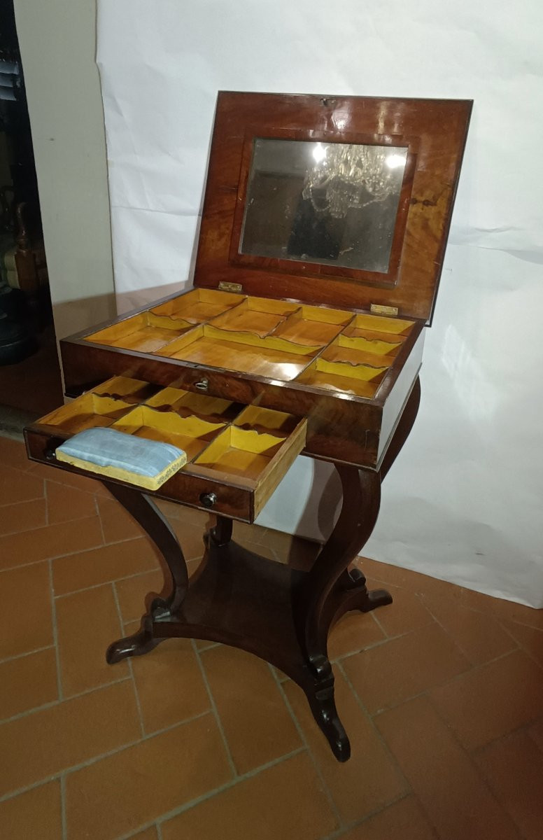 PETITE TABLE DE TRAVAIL EMPIRE DÉBUT DU 19ème SIÈCLE-photo-5