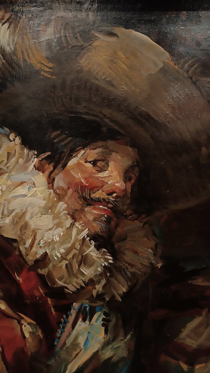 TABLEAU DE SCÈNE DE GENRE DÉBUT DU 20ème SIÈCLE-photo-2