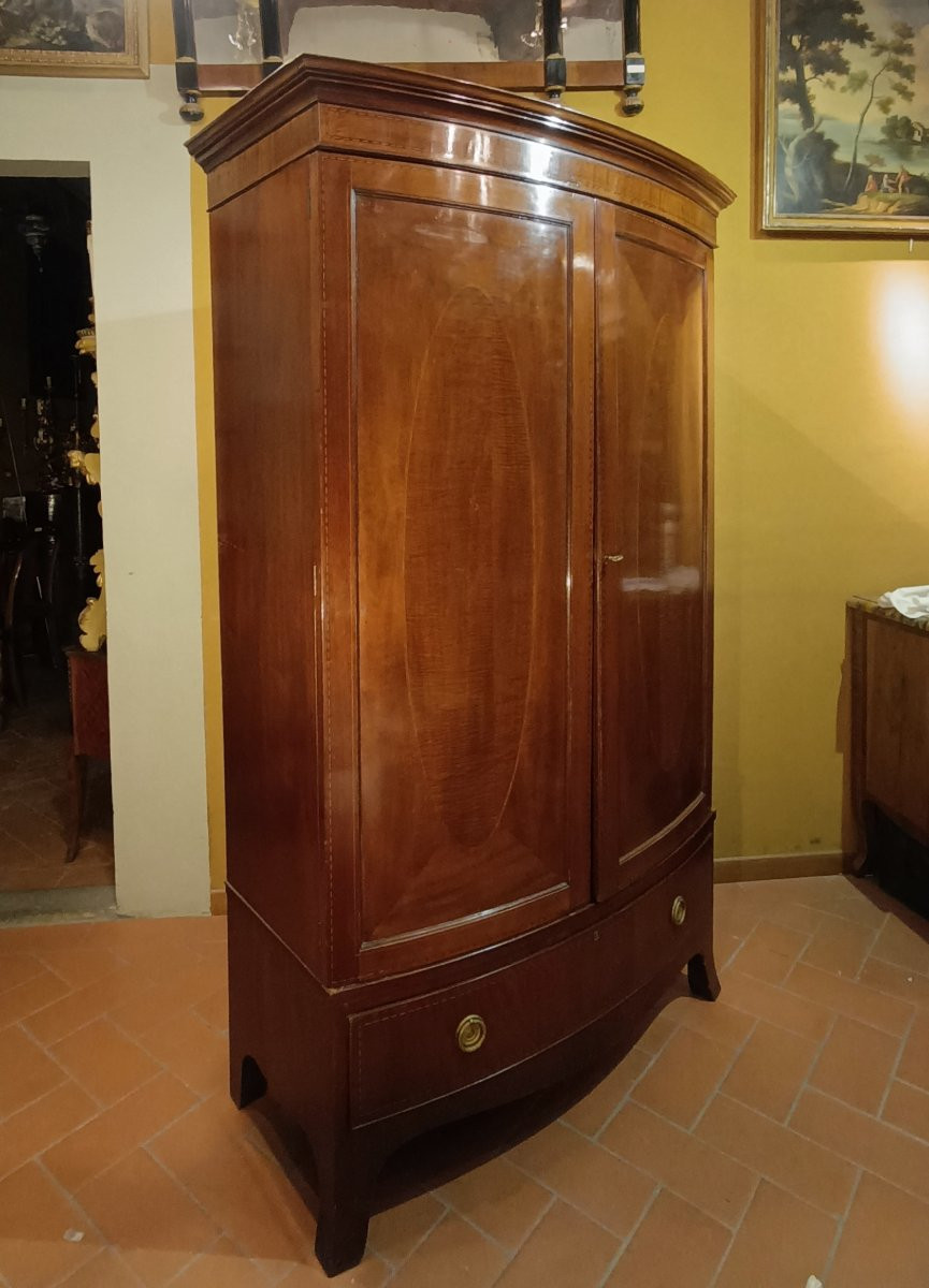 ARMOIRE VICTORIENNE EN ACAJOU SECONDE MOITIÉ DU 19ème SIÈCLE-photo-2