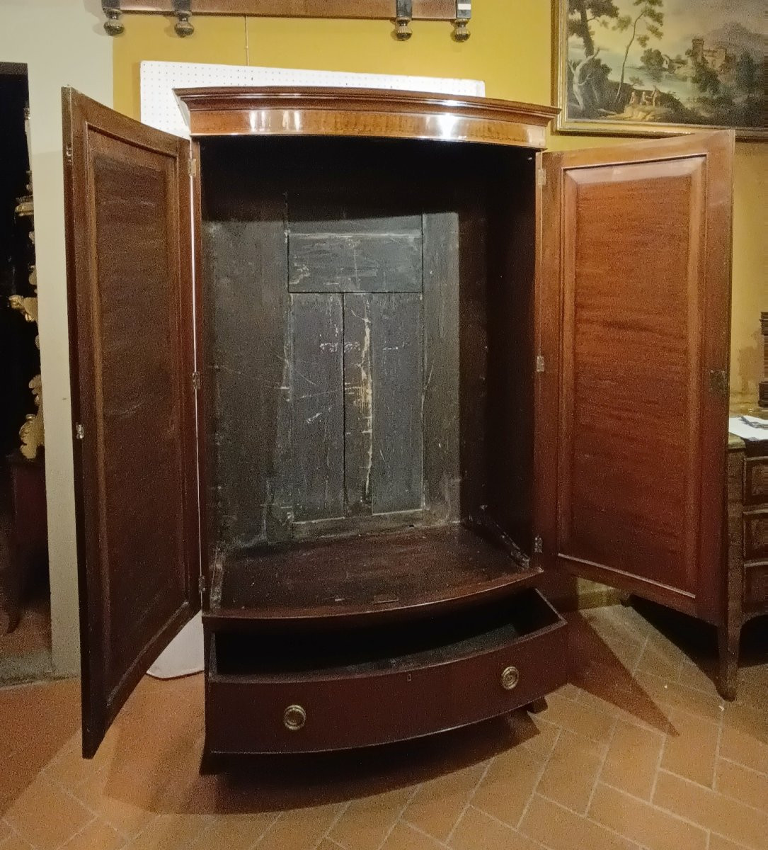 ARMOIRE VICTORIENNE EN ACAJOU SECONDE MOITIÉ DU 19ème SIÈCLE-photo-2