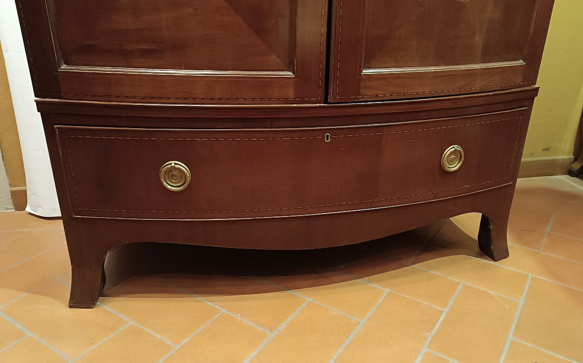 ARMOIRE VICTORIENNE EN ACAJOU SECONDE MOITIÉ DU 19ème SIÈCLE-photo-4