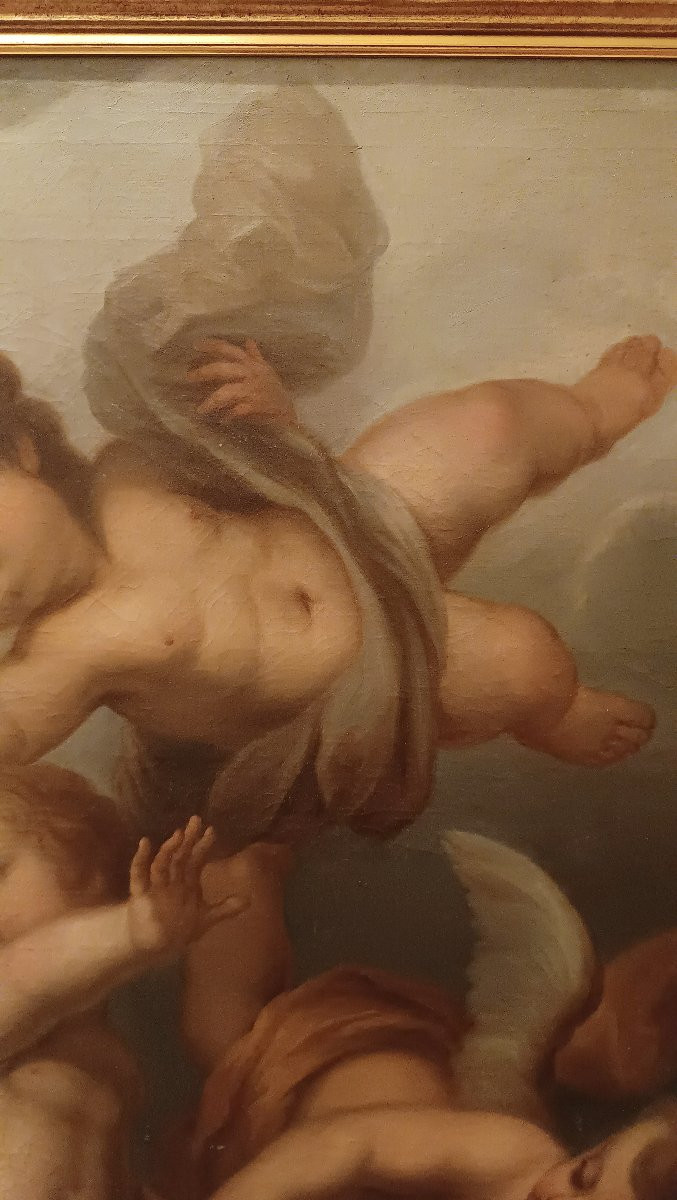 TABLEAU REPRÉSENTANT DES CUPINS VOLANTS DÉBUT DU 18ème SIÈCLE -photo-3