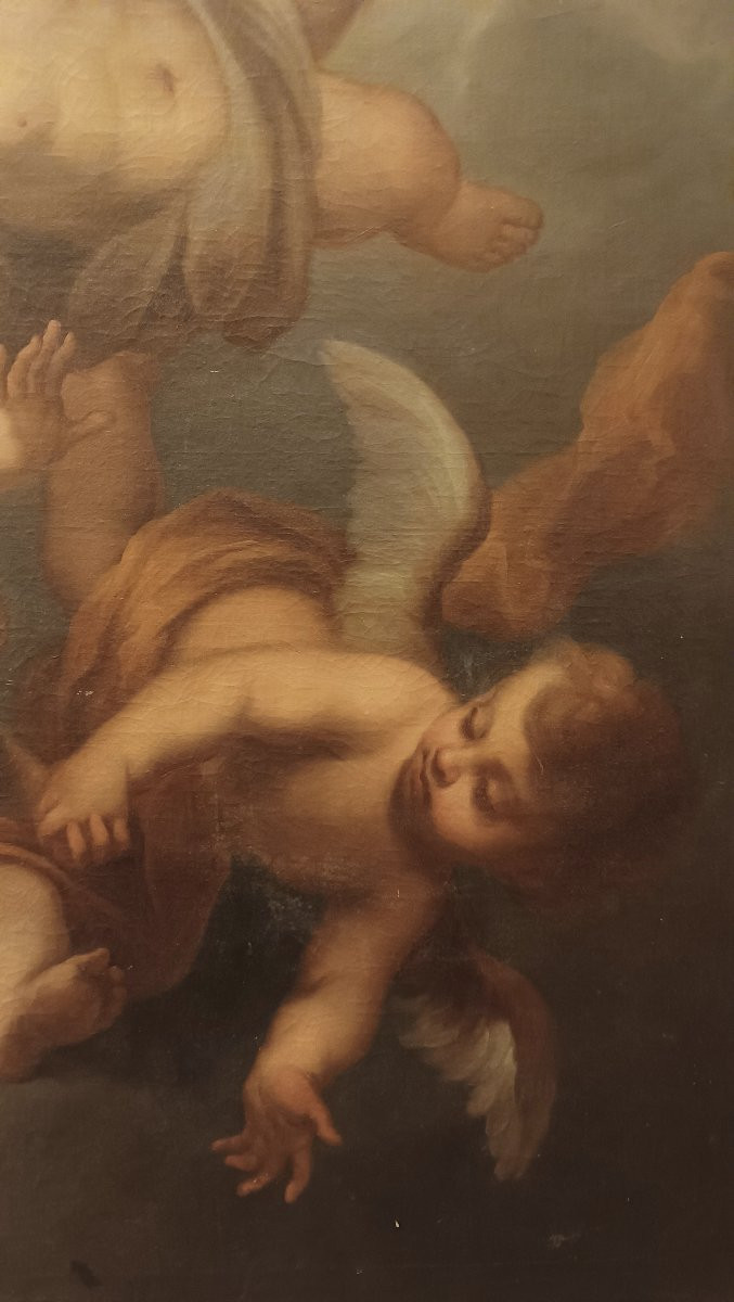 TABLEAU REPRÉSENTANT DES CUPINS VOLANTS DÉBUT DU 18ème SIÈCLE -photo-1