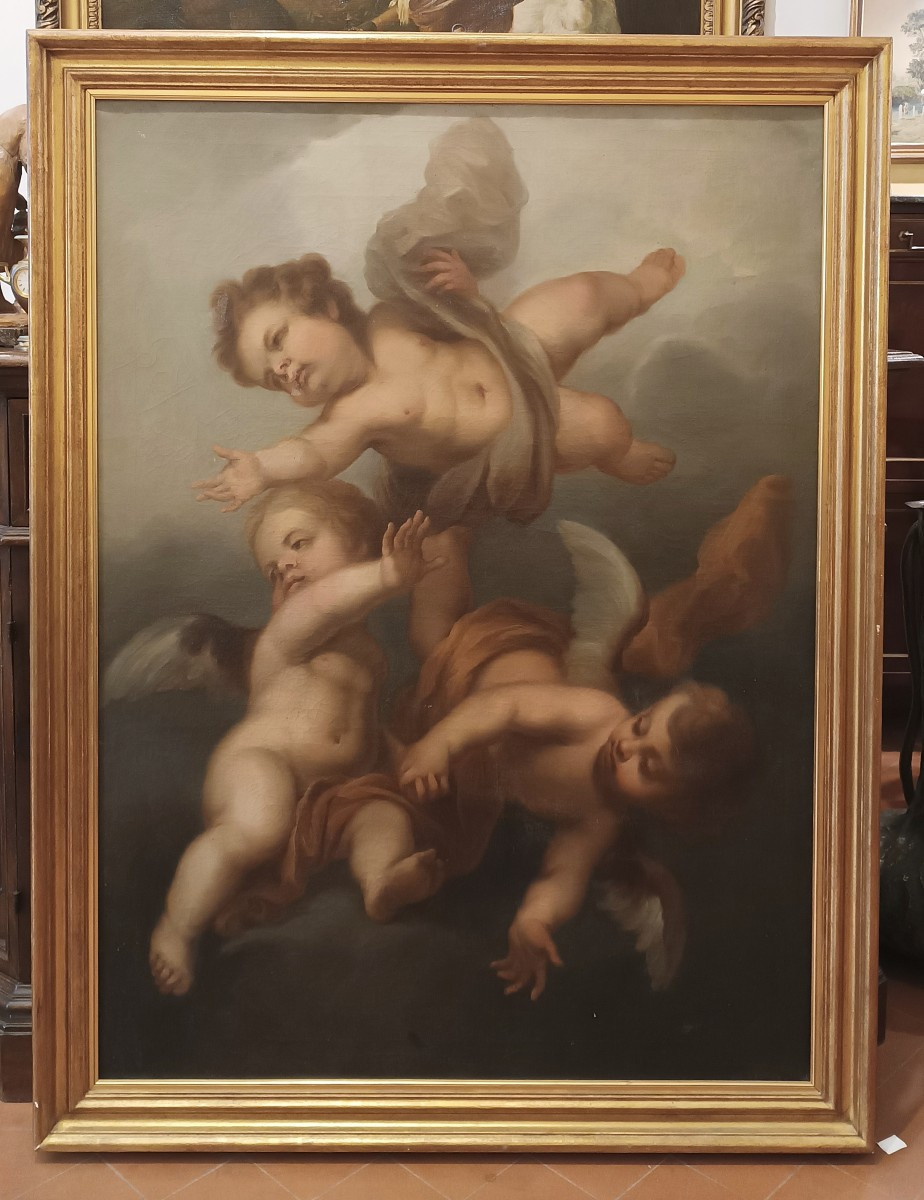 TABLEAU REPRÉSENTANT DES CUPINS VOLANTS DÉBUT DU 18ème SIÈCLE 