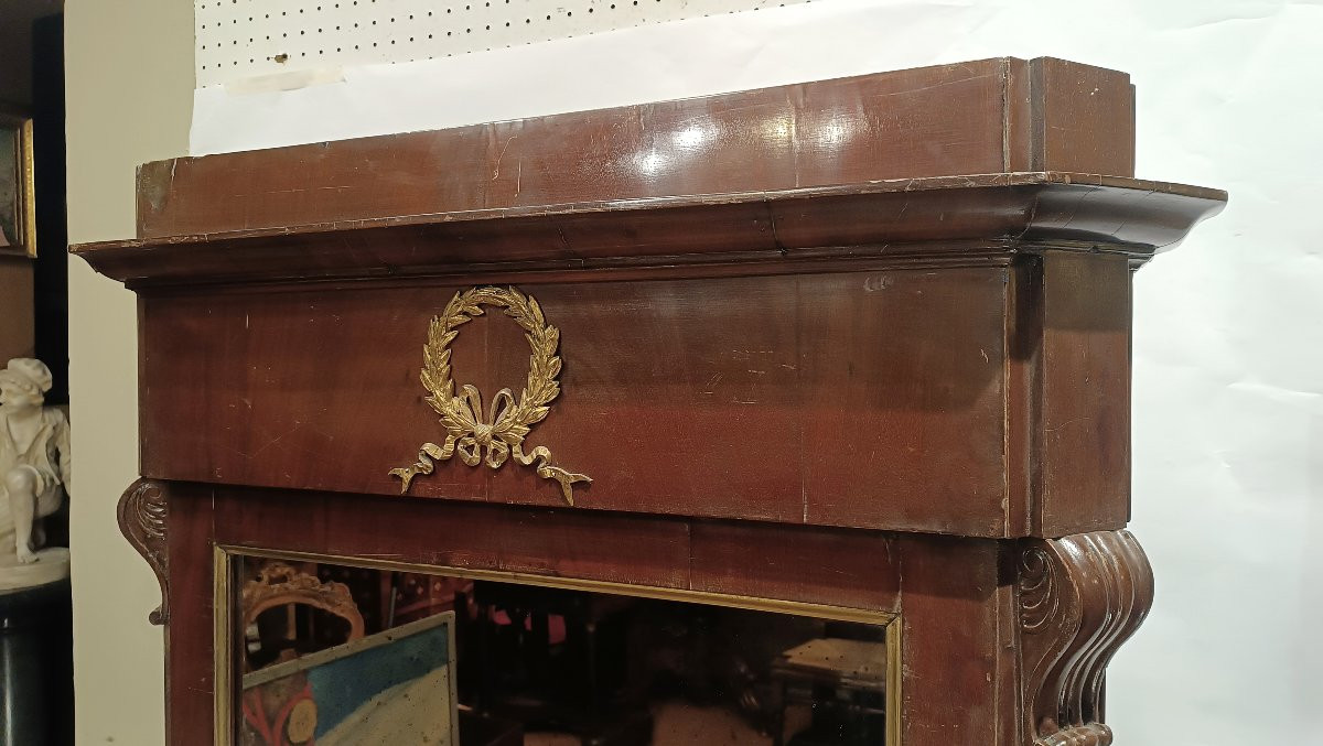 Early 19th Century Large Empire Mirror-photo-2
