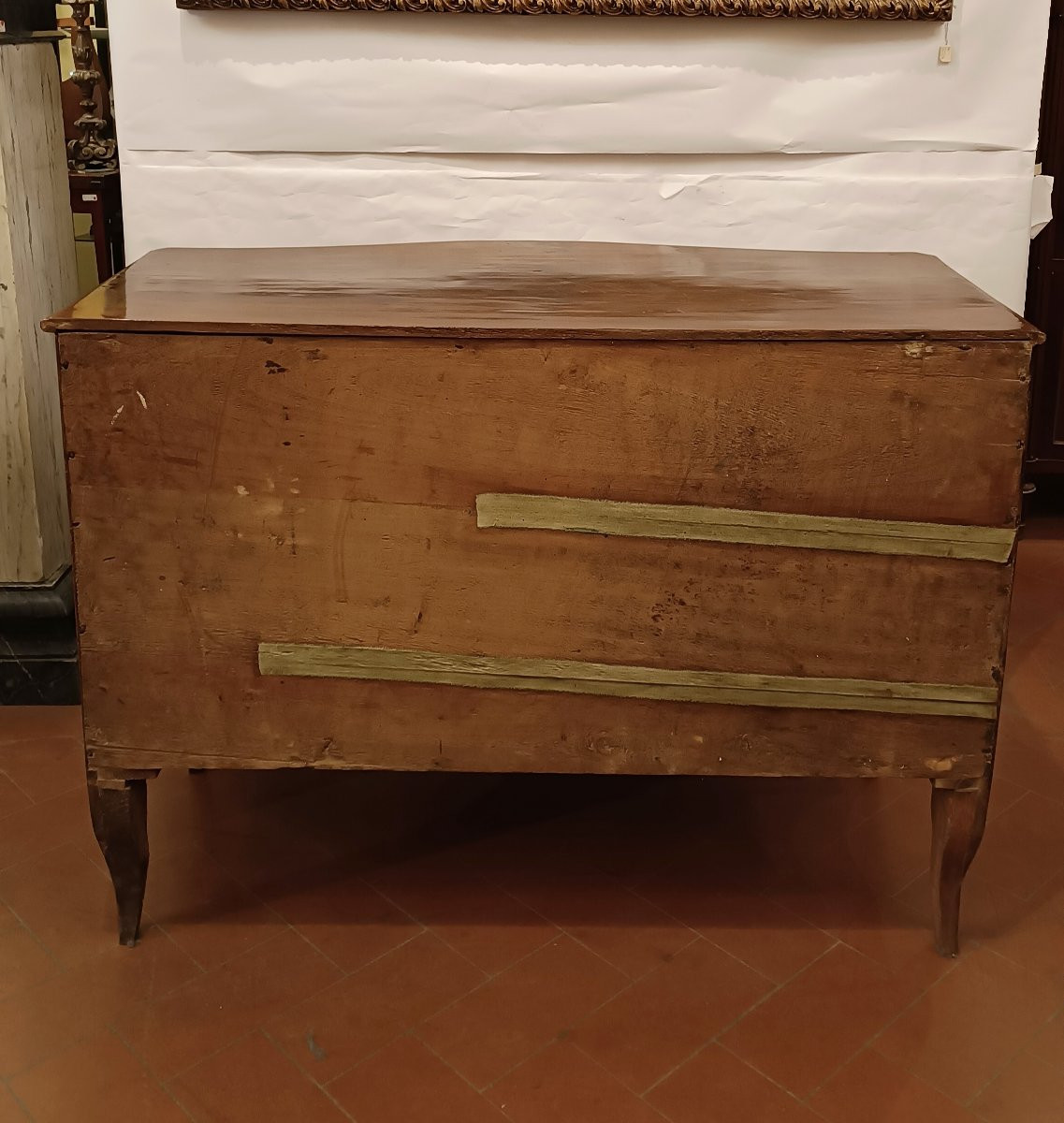 COMMODE VÉNITIENNE LOUIS XV PLAQUÉE MILIEU DU 18ème SIÈCLE-photo-8
