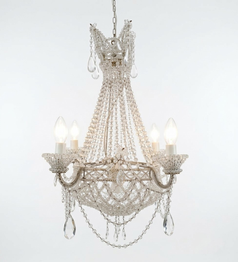 PETIT LUSTRE "À SAC" FIN DU 19ème SIÈCLE