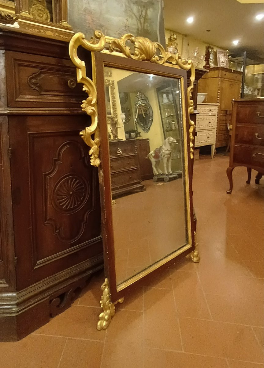 MIROIR DORÉ LOUIS-PHILIPPE MILIEU DU 19ème SIÈCLE-photo-4