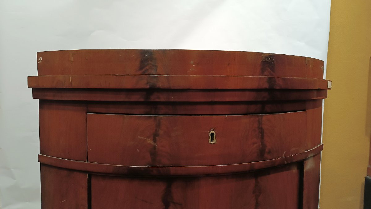 MEUBLE D'ANGLE EN ACAJOU MILIEU DU 19ème SIÈCLE-photo-2