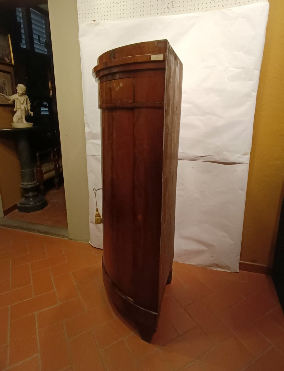 MEUBLE D'ANGLE EN ACAJOU MILIEU DU 19ème SIÈCLE-photo-1