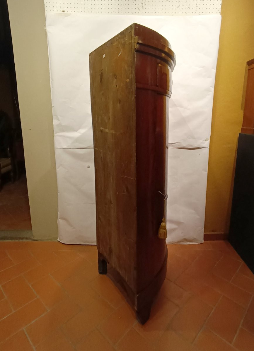 MEUBLE D'ANGLE EN ACAJOU MILIEU DU 19ème SIÈCLE-photo-2