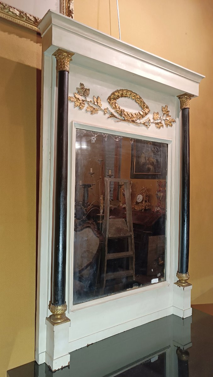 CONSOLE ET MIROIR DE STYLE EMPIRE DÉBUT DU 19ème SIÈCLE-photo-3