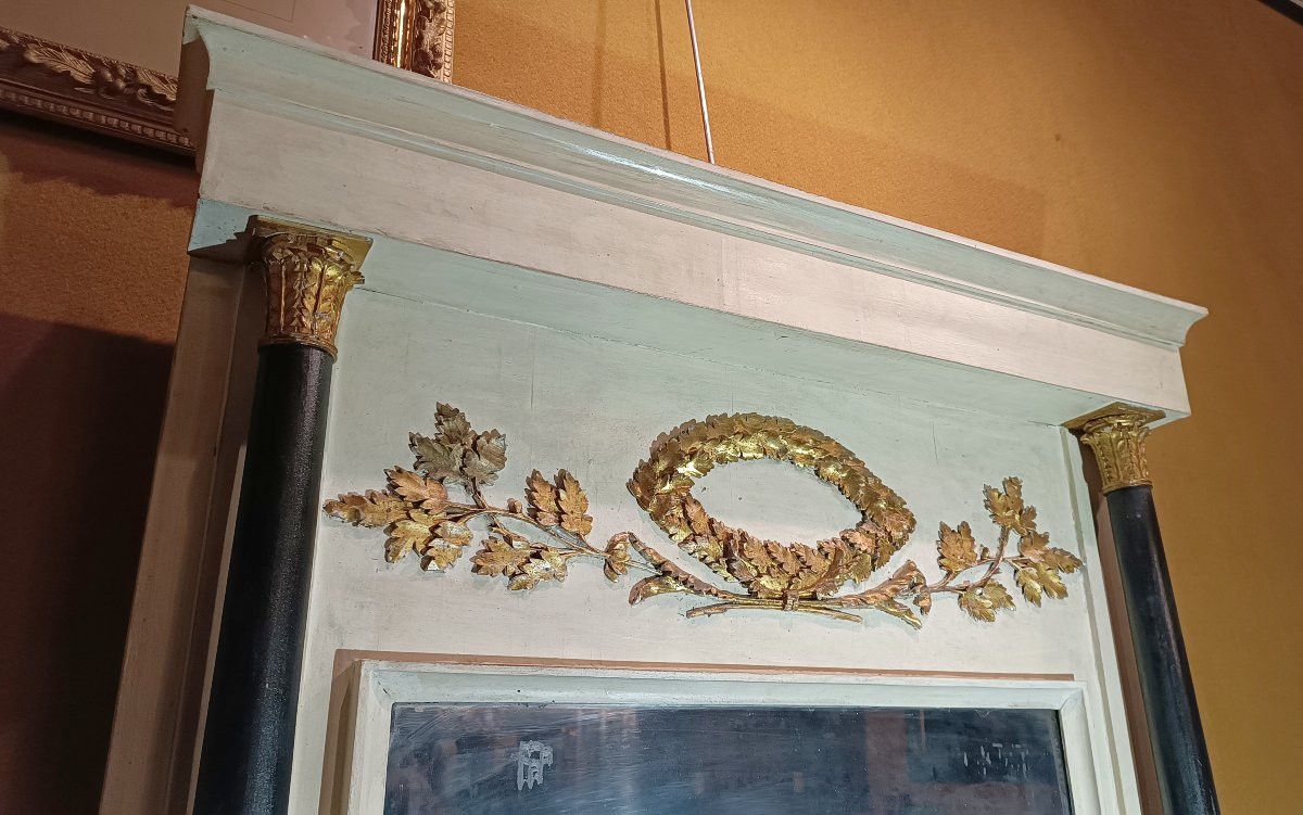 CONSOLE ET MIROIR DE STYLE EMPIRE DÉBUT DU 19ème SIÈCLE-photo-4