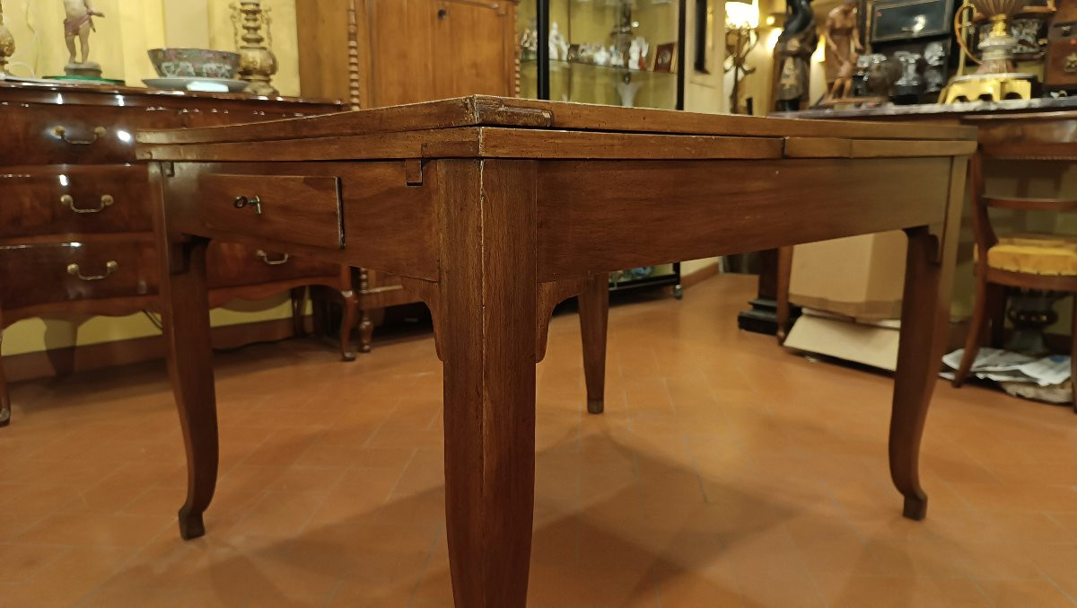 TABLE DE SALLE À MANGER EN NOYER SECONDE MOITIÉ DU 19ème SIÈCLE-photo-6