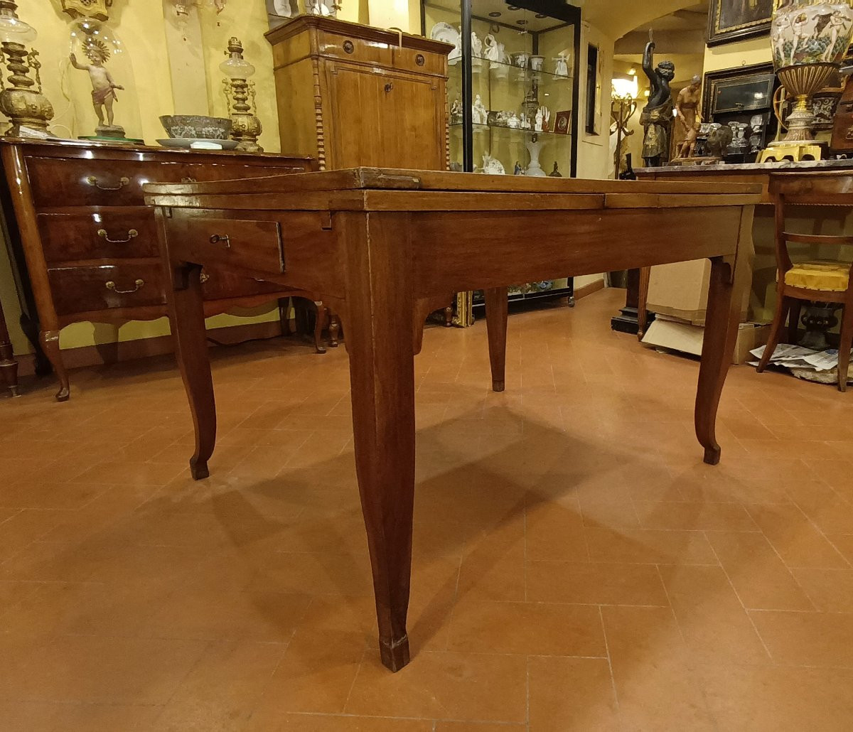 TABLE DE SALLE À MANGER EN NOYER SECONDE MOITIÉ DU 19ème SIÈCLE-photo-7