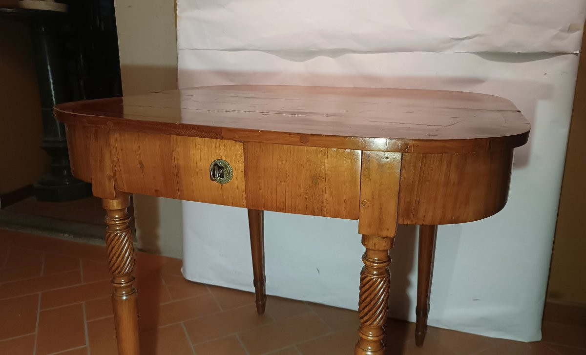 First Half Of The 19th Century Cherry Console Table-photo-2