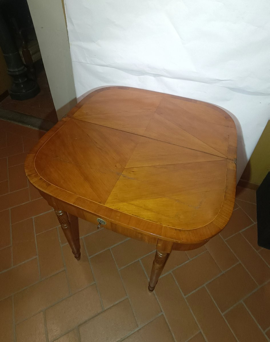 First Half Of The 19th Century Cherry Console Table-photo-4