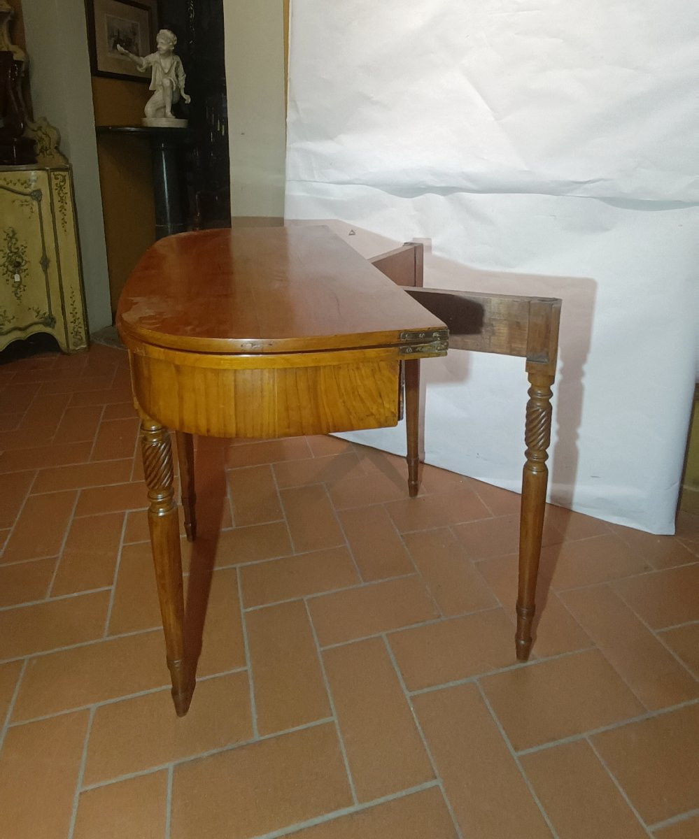 First Half Of The 19th Century Cherry Console Table-photo-2