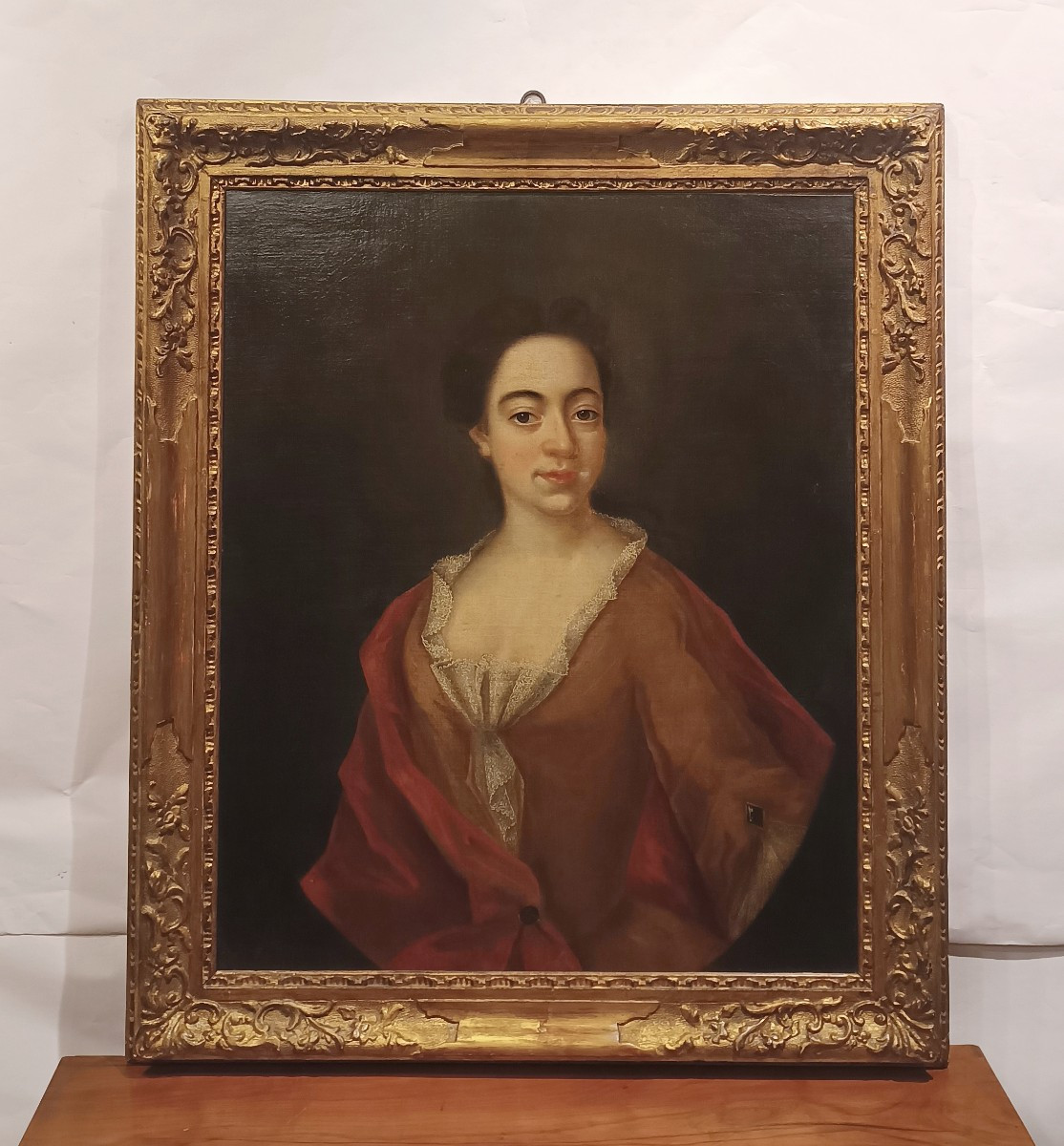 PORTRAIT D'UNE NOBLE FEMME SECONDE MOITIÉ DU 18ème SIÈCLE