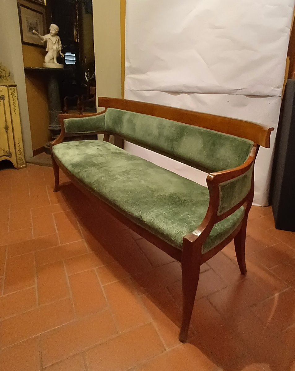 Early 19th Century Empire Cherry Sofa-photo-2