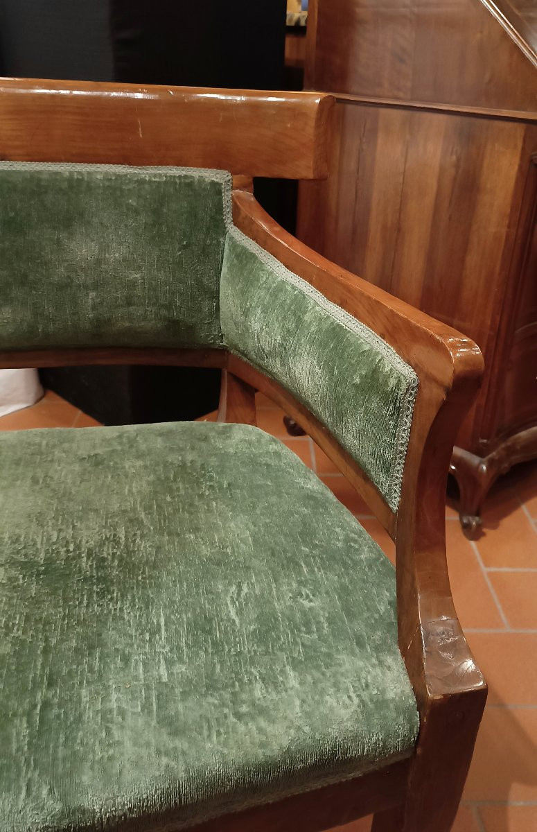 Early 19th Century Empire Cherry Sofa-photo-4