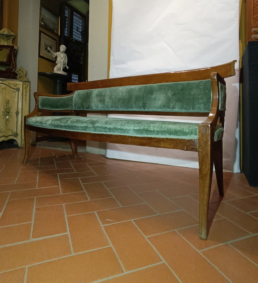 Early 19th Century Empire Cherry Sofa-photo-2