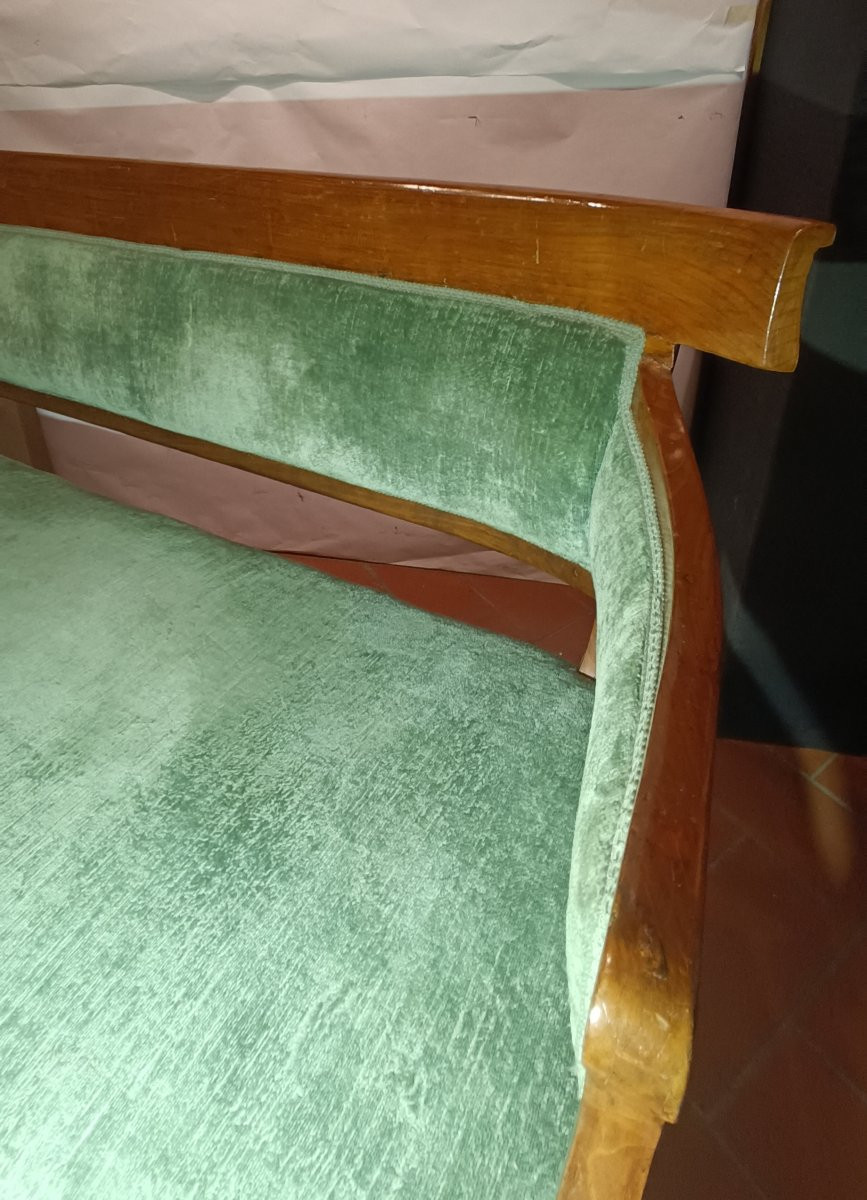 Early 19th Century Empire Cherry Sofa-photo-3