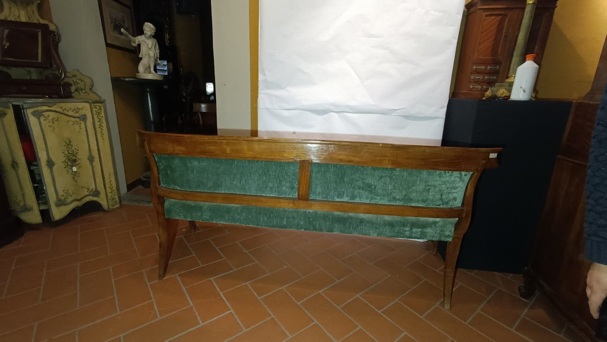 Early 19th Century Empire Cherry Sofa-photo-4