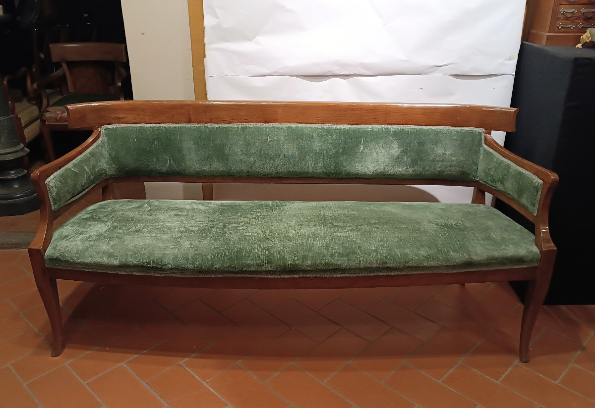 Early 19th Century Empire Cherry Sofa