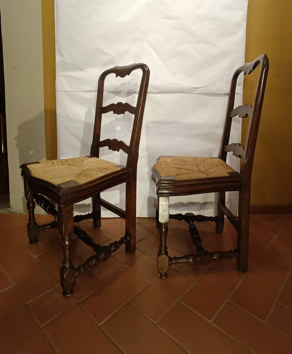 PAIRE DE CHAISES LOUIS XIV PREMIÈRE MOITIÉ DU 18ème SIÈCLE-photo-4