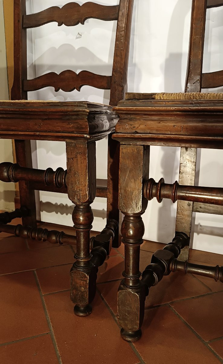 PAIRE DE CHAISES LOUIS XIV PREMIÈRE MOITIÉ DU 18ème SIÈCLE-photo-6